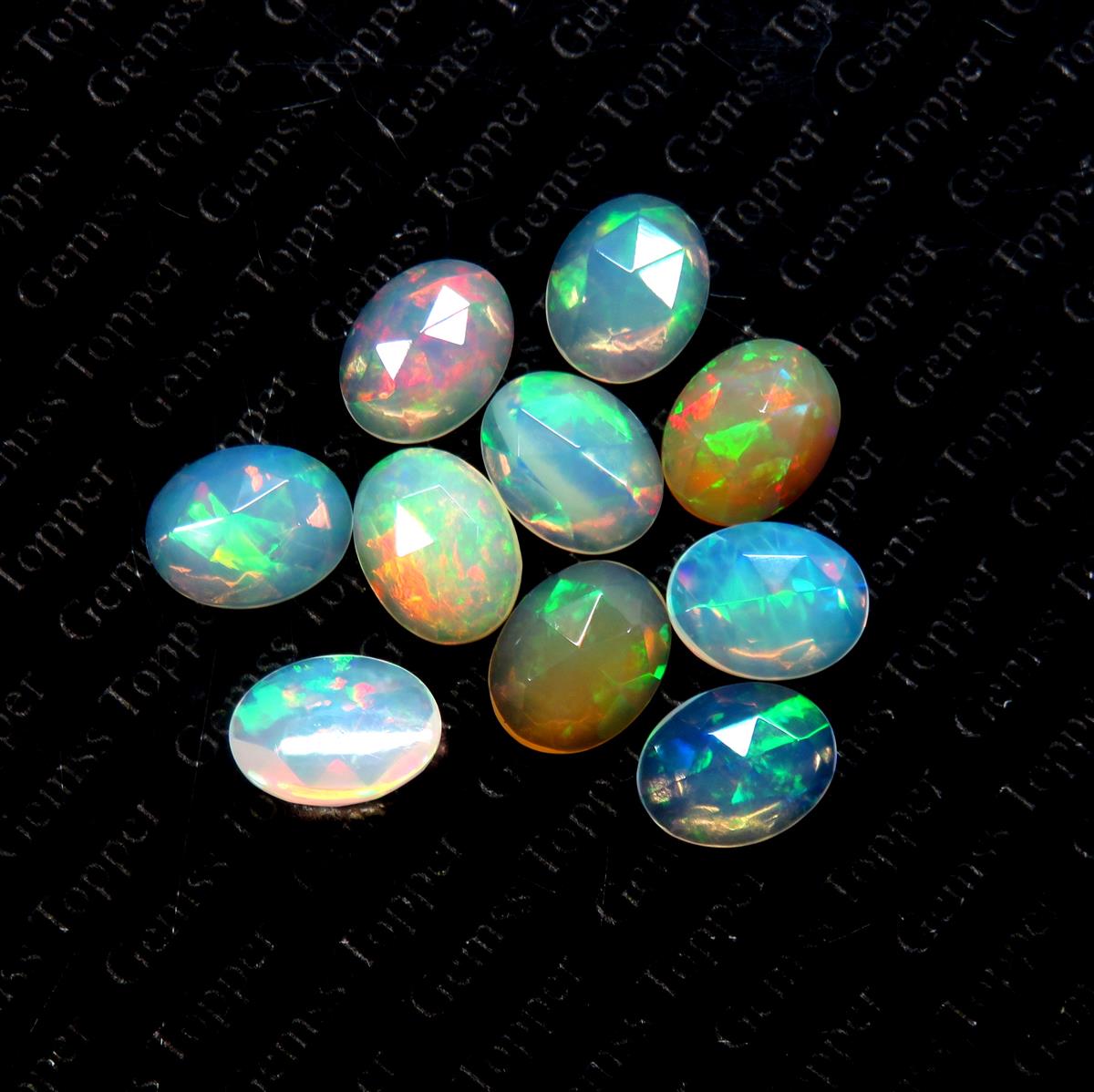 Ethiopian Opal 6x8 mm Oval Rose Cut